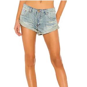 One Teaspoon Bandit Denim Shorts in Country